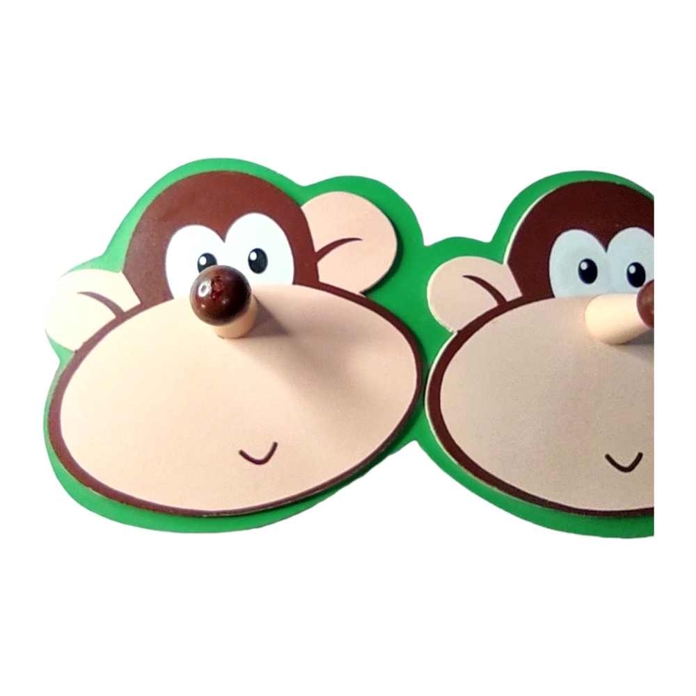 Kids Monkey Theme Coat Towel Hanger & Room Wall Decor Home Accent - Picture 3 of 12